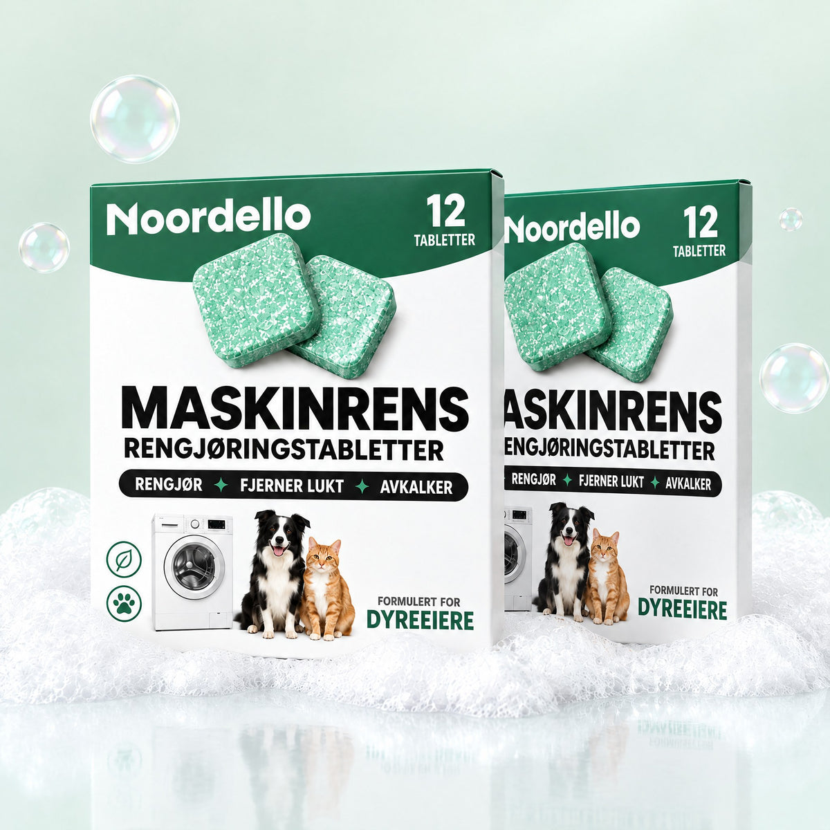 To esker Noordello's Maskinrens i skum